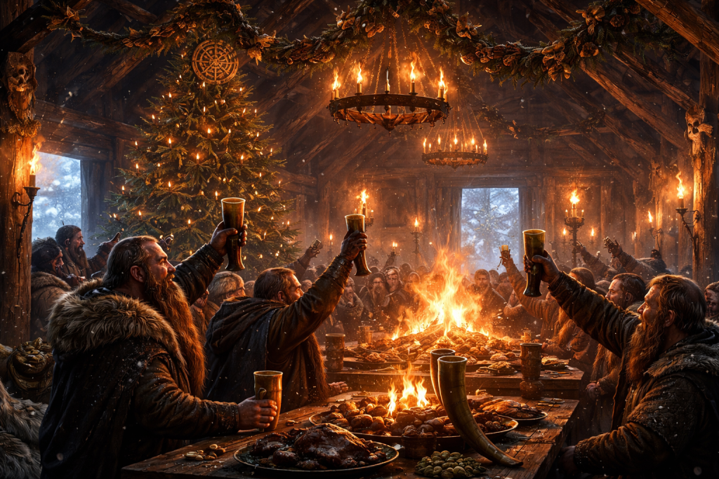 Julgrüße aus der dunklen Jahreszeit – Worte aus Feuer, Met und Gemeinschaft